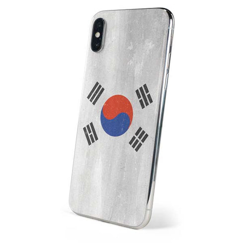 South Korean Flag Distressed iPhone XS Max Skin
